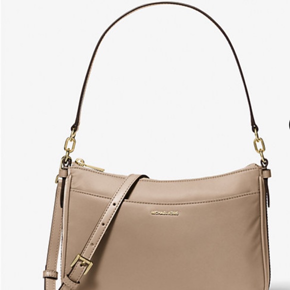 Michael Kors Beige Leather Shoulder Bag - Picture 1 of 2
